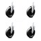 Service Caster 6 Inch Phenolic Wheel Swivel 3/4 Inch Square Stem Caster Set SCC-SQ20S615-PHS-34-4 - alternate 3